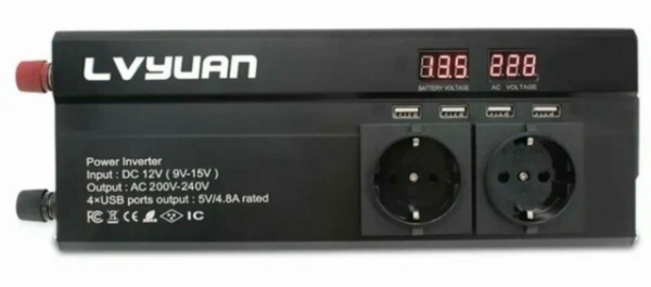 Рейтинг лучших автомобильных инверторов 12/220V и 24/220V 2026 года Рейтинг лучших автомобильных инверторов 12/220V и 24/220V 2026 года